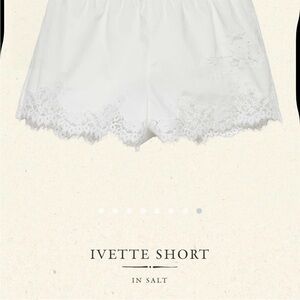DOEN Ivette Short in White Lace
